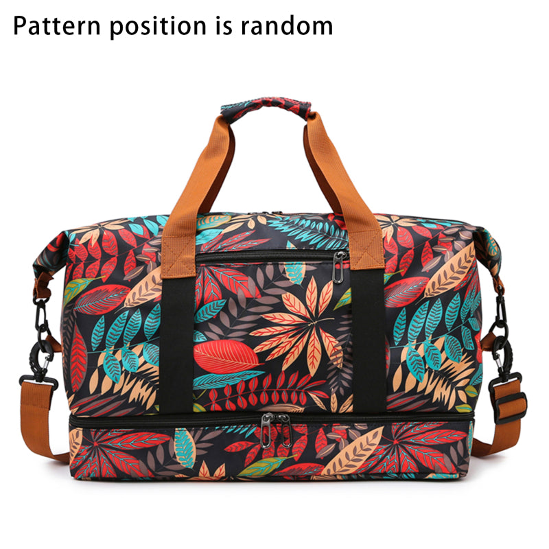 Floral Travel Tote Bag