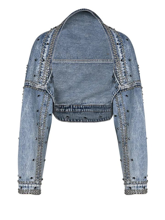 Over-sized Crop Denim Jacket