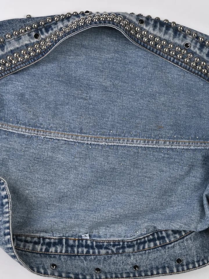 Over-sized Crop Denim Jacket