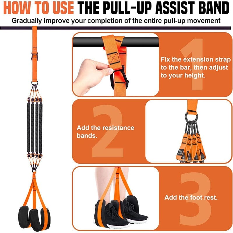 Pull-Up Assist Resistance Band Bundle Set