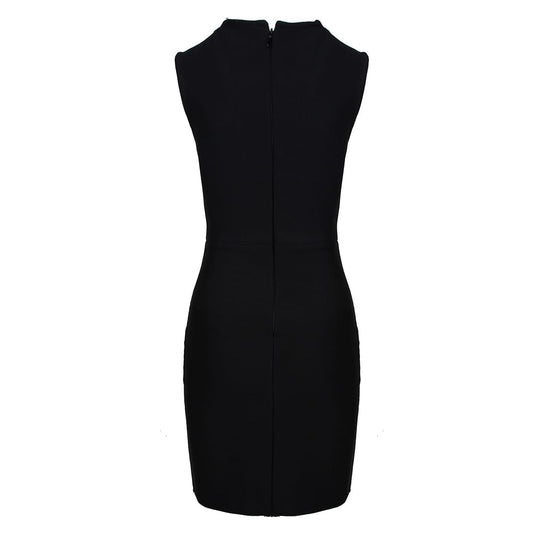 Multi-Stone Sleeveless Bandage Dress