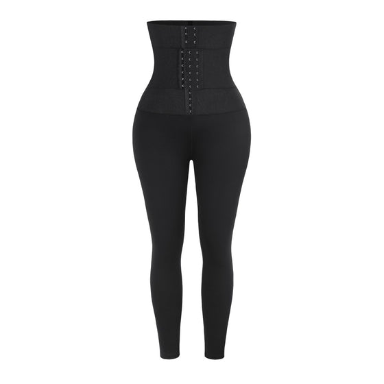 Leggings con corsé ceñidor en la cintura